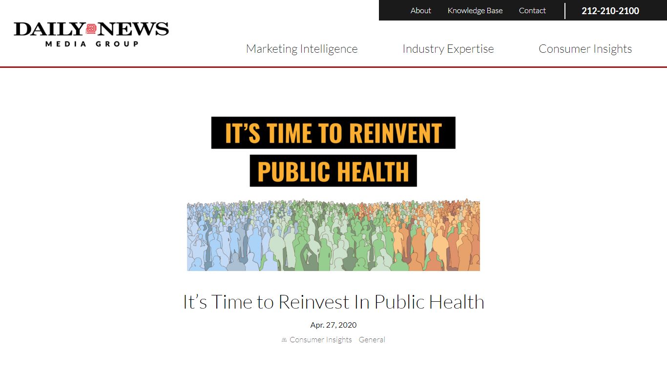 It’s Time to Reinvest In Public Health - New York Daily News Media Group